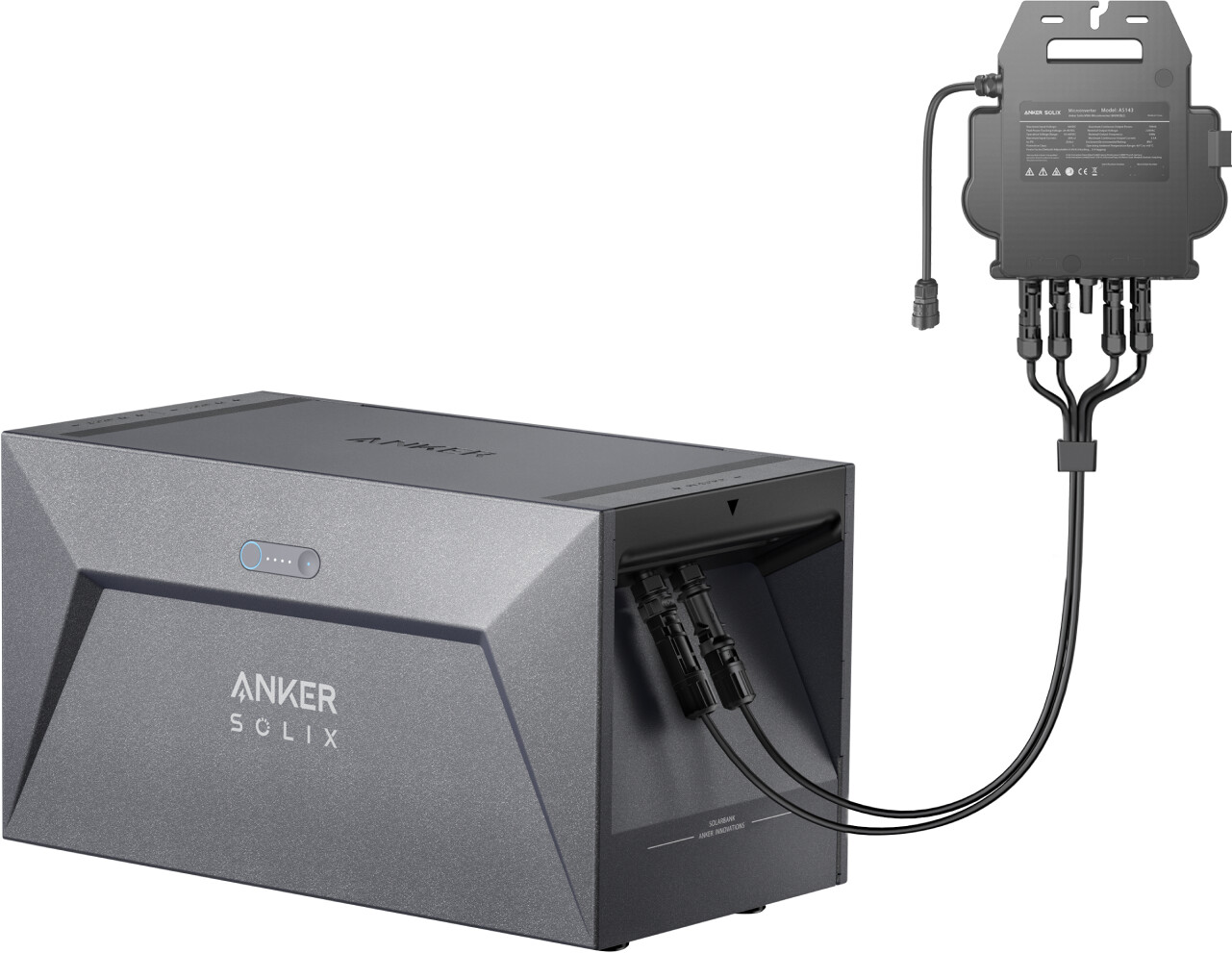 Anker SOLIX Solarbank E1600 with MI80 microinverter