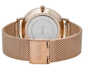 Cluse La Boh me Mesh white rose gold ab 65 97 Preisvergleich