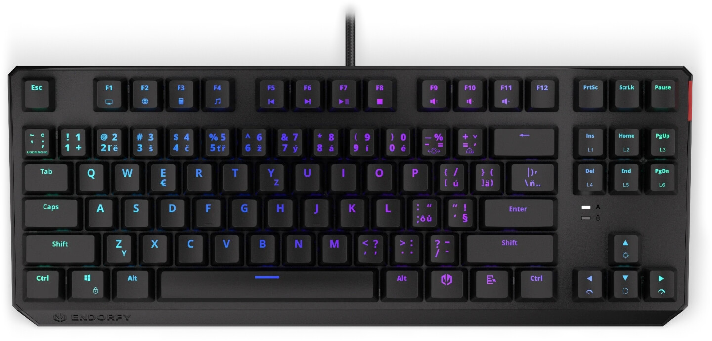 Endorfy Thock TKL noir (Kailh Red) (CZ)
