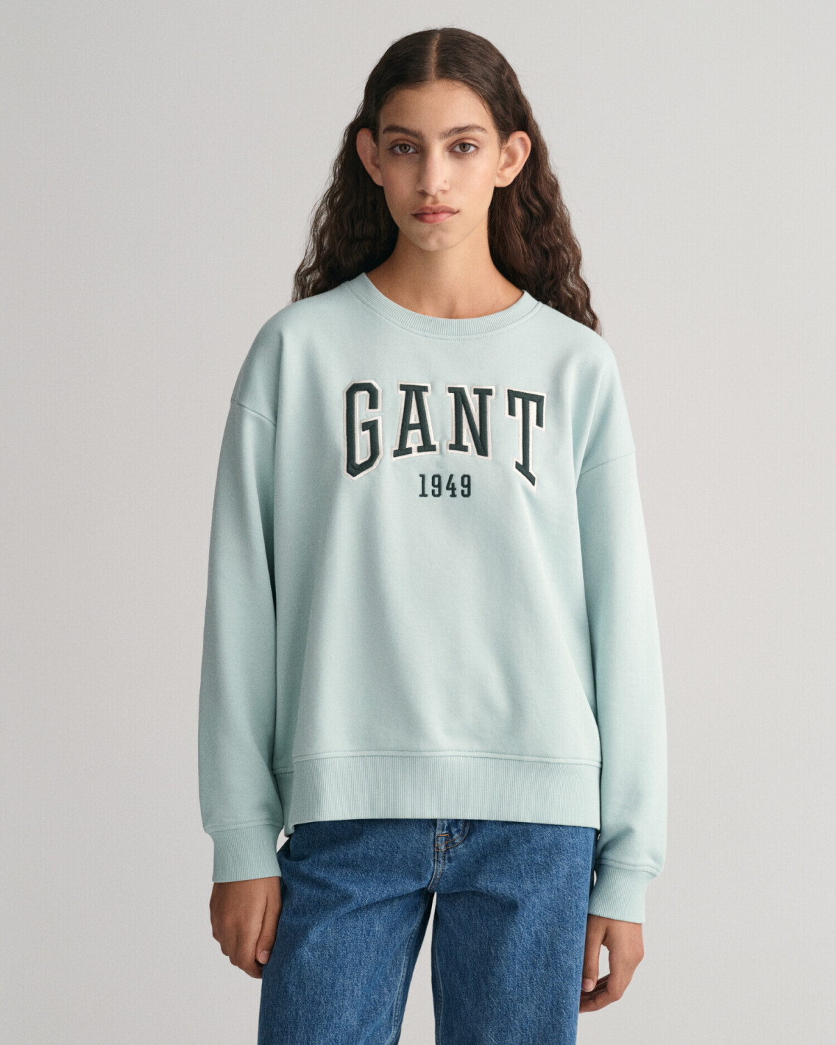 GANT GANT Graphic round neck sweatshirt (4200725) dusty turquoise