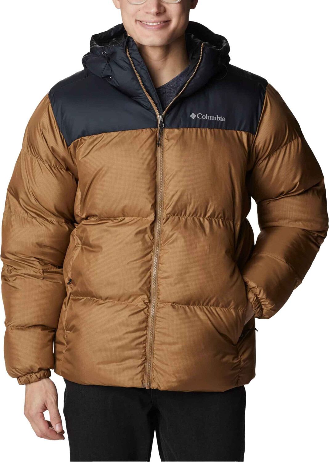 Columbia Men's Puffect Hooded Puffer Jacket delta/black