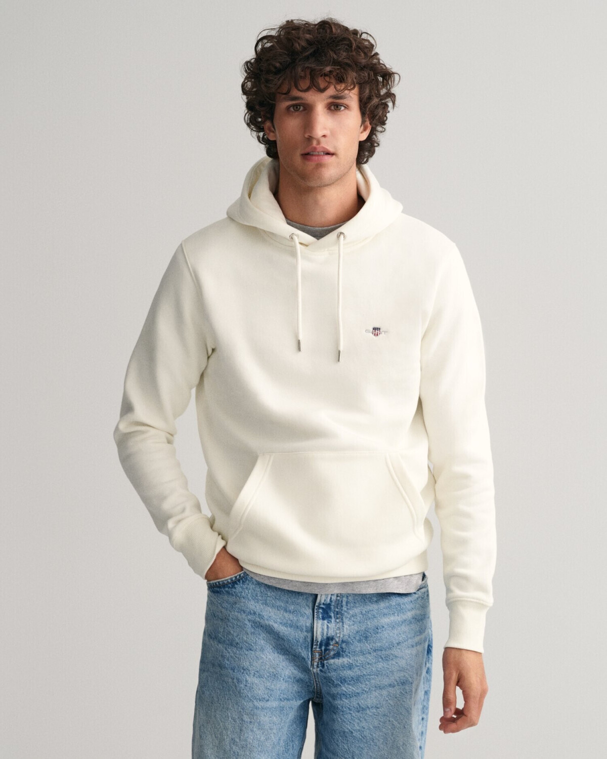 GANT Shield Hoodie (2007058) eggshell