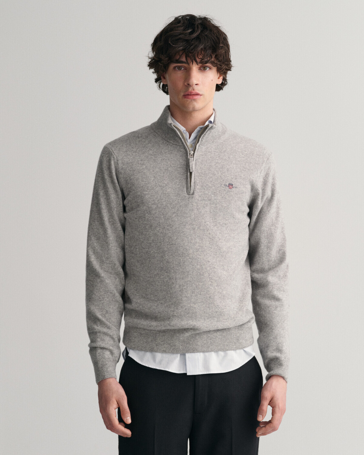 GANT Superfine Lambswool Troyer (87213-93) gray