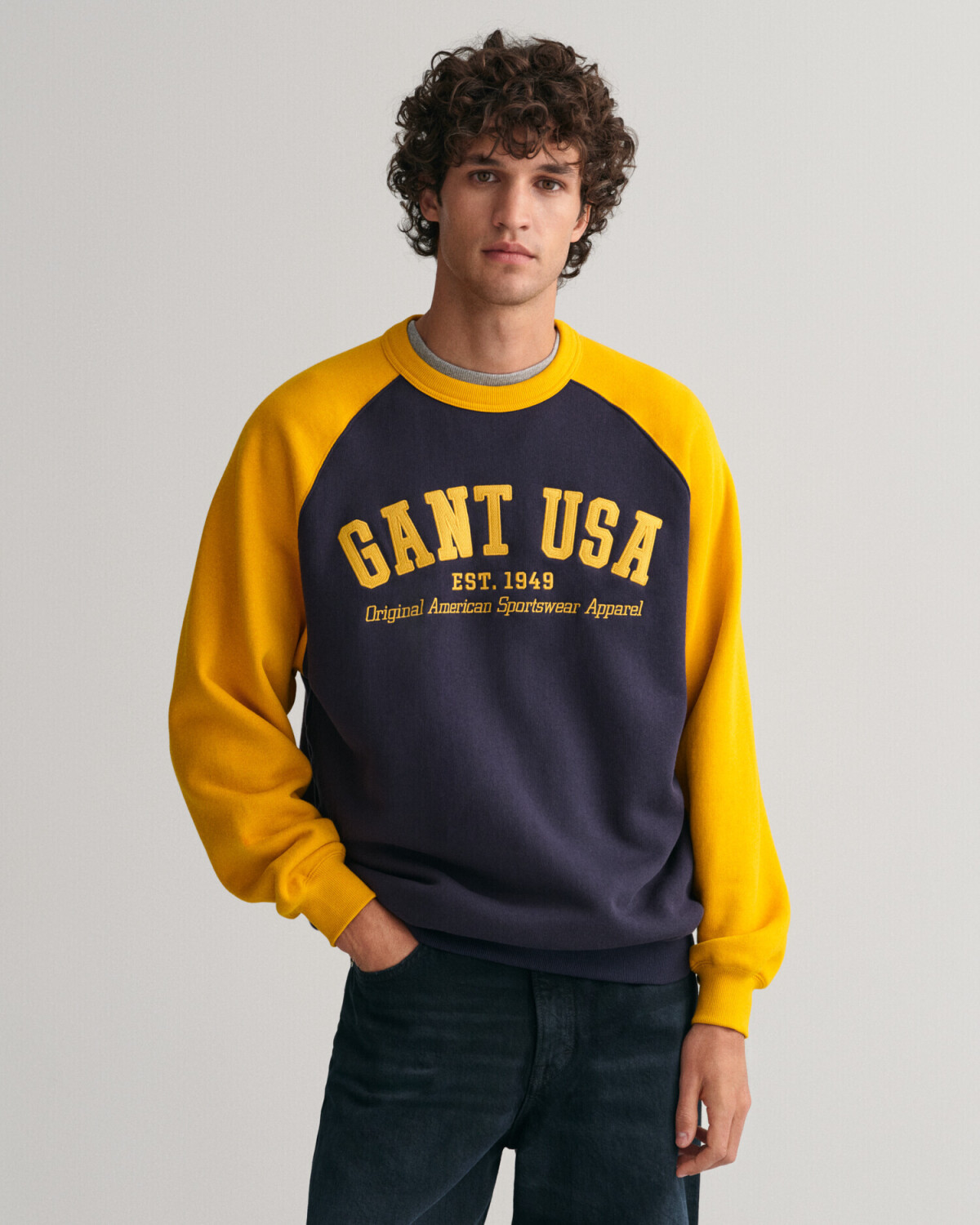 GANT USA crew neck sweatshirt (2007070-433) blue