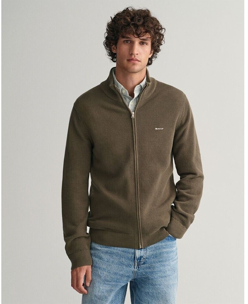 GANT Cotton piqué cardigan (8040524)