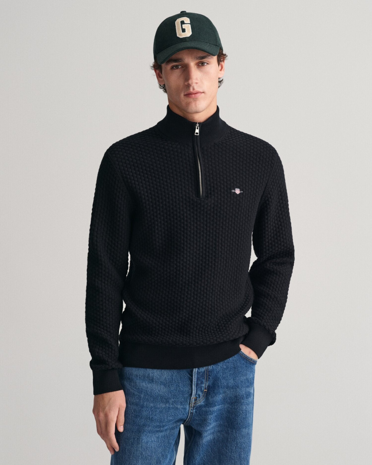 GANT Structured cotton Troyer (8030172-5) black