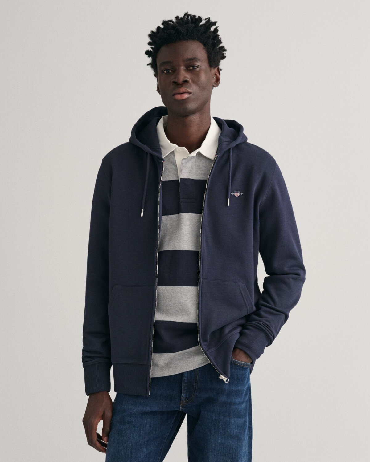 GANT Shield sweat jacket (2007059-433) blue