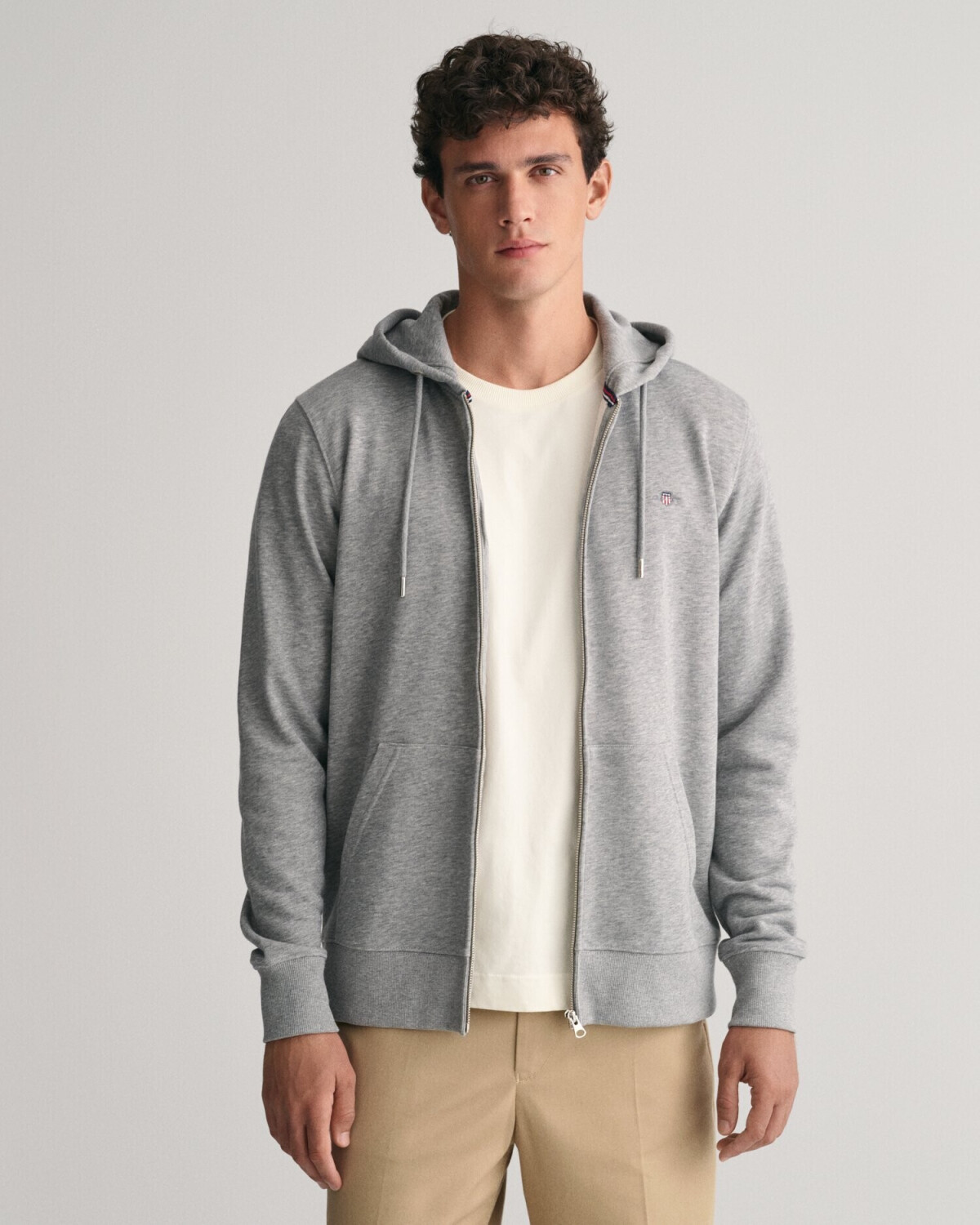 GANT Shield sweat jacket (2007059-93) gray