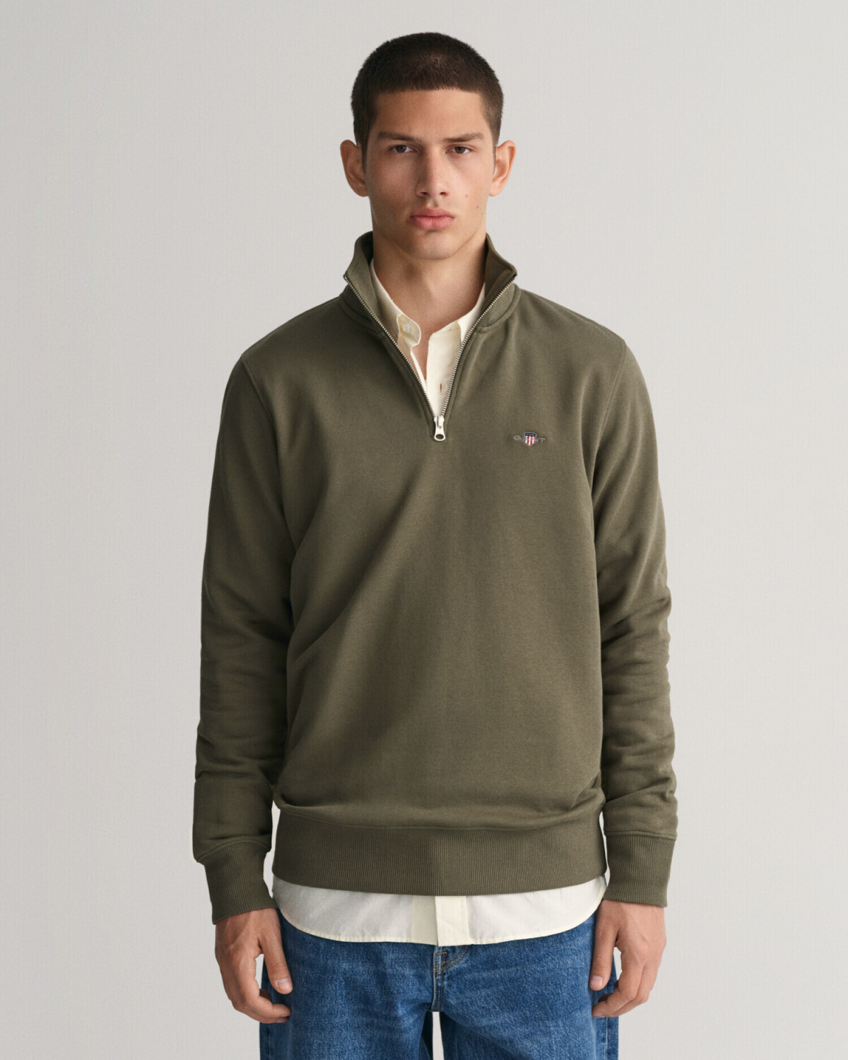 GANT Shield half-zip sweatshirt (2008005-301) green