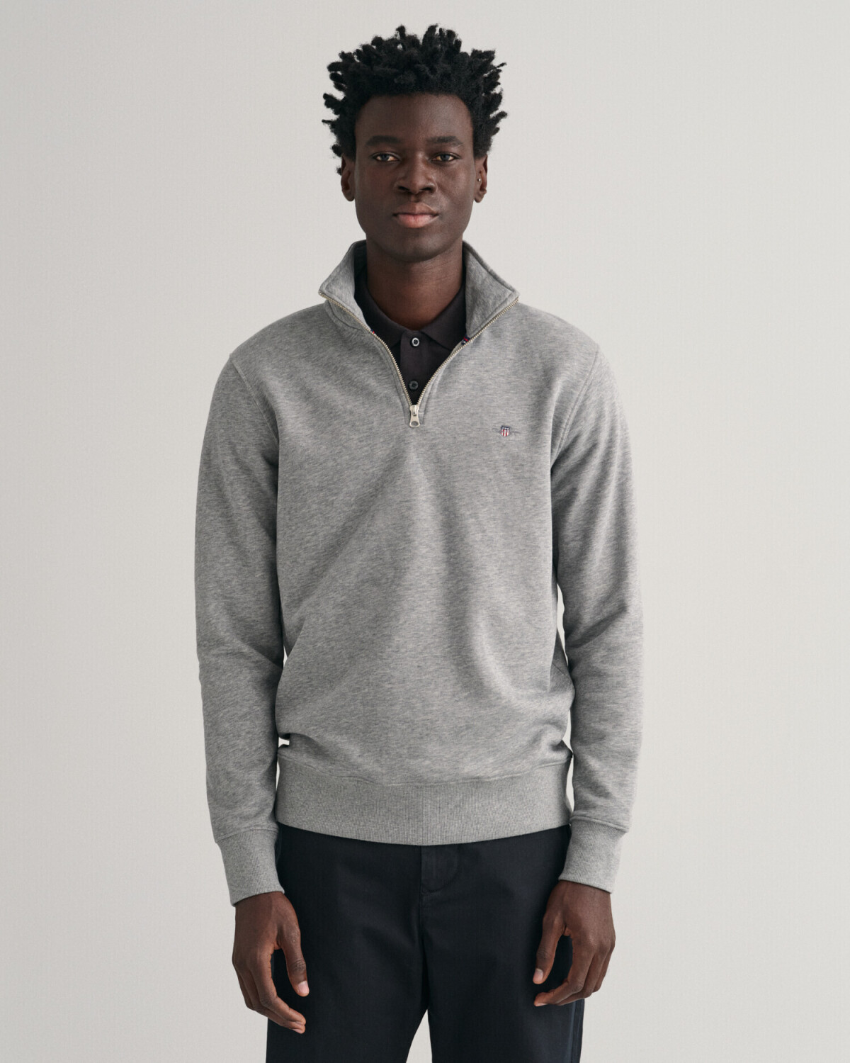 GANT Shield half-zip sweatshirt (2008005-93) gray