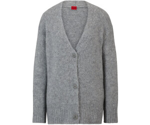 Hugo Oversized Cardigan mit Knopfleiste und Logo Etikett Style