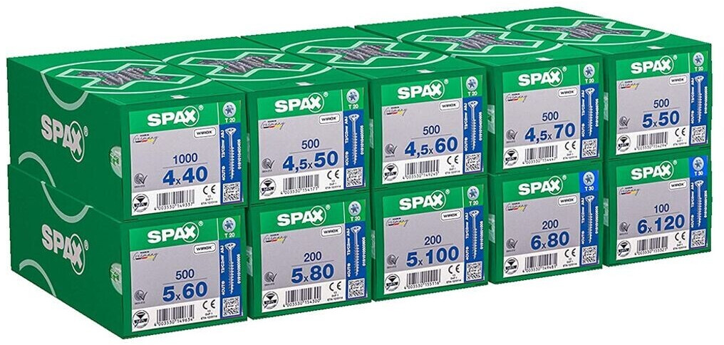 Spax T-STAR Plus Schrauben-Set TX WIROX 245 tlg. (763034647) ab 14