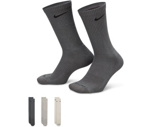 Nike Everyday Plus Cushioned Crew Socks 3-Pack (SX6888) au meilleur prix  sur