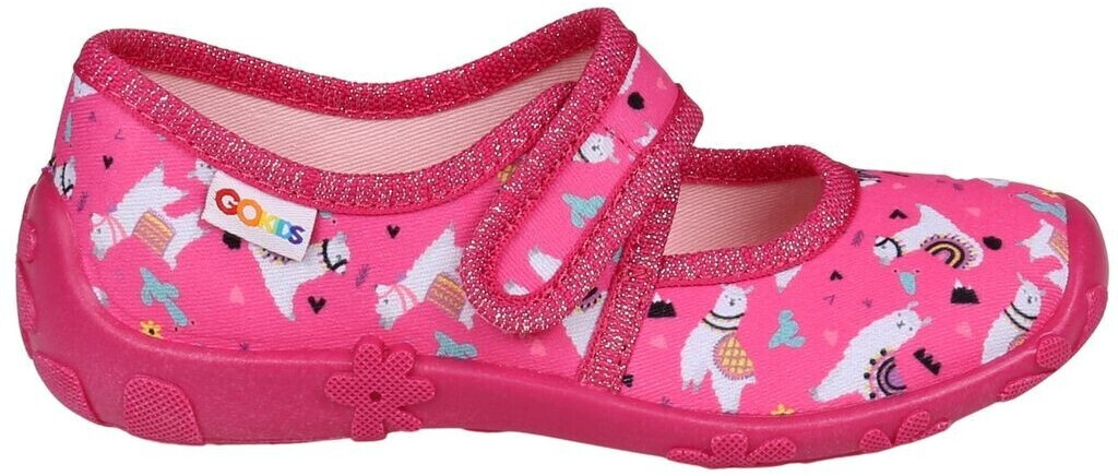 Sarcia.eu Lama slippers with velcro closure for girls pink