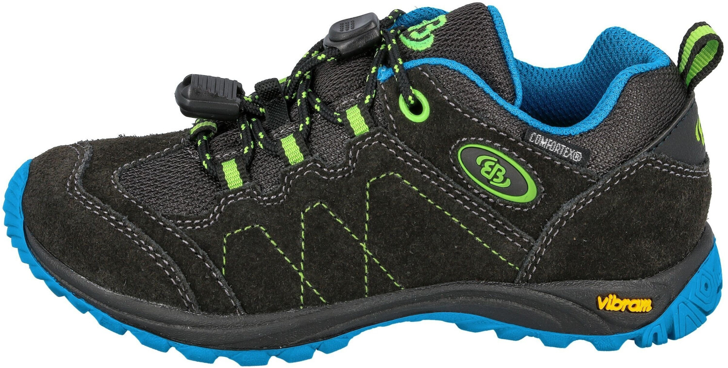 Brütting Bergen Low Boys Trekking Hiking Shoes anthracite blue lemon