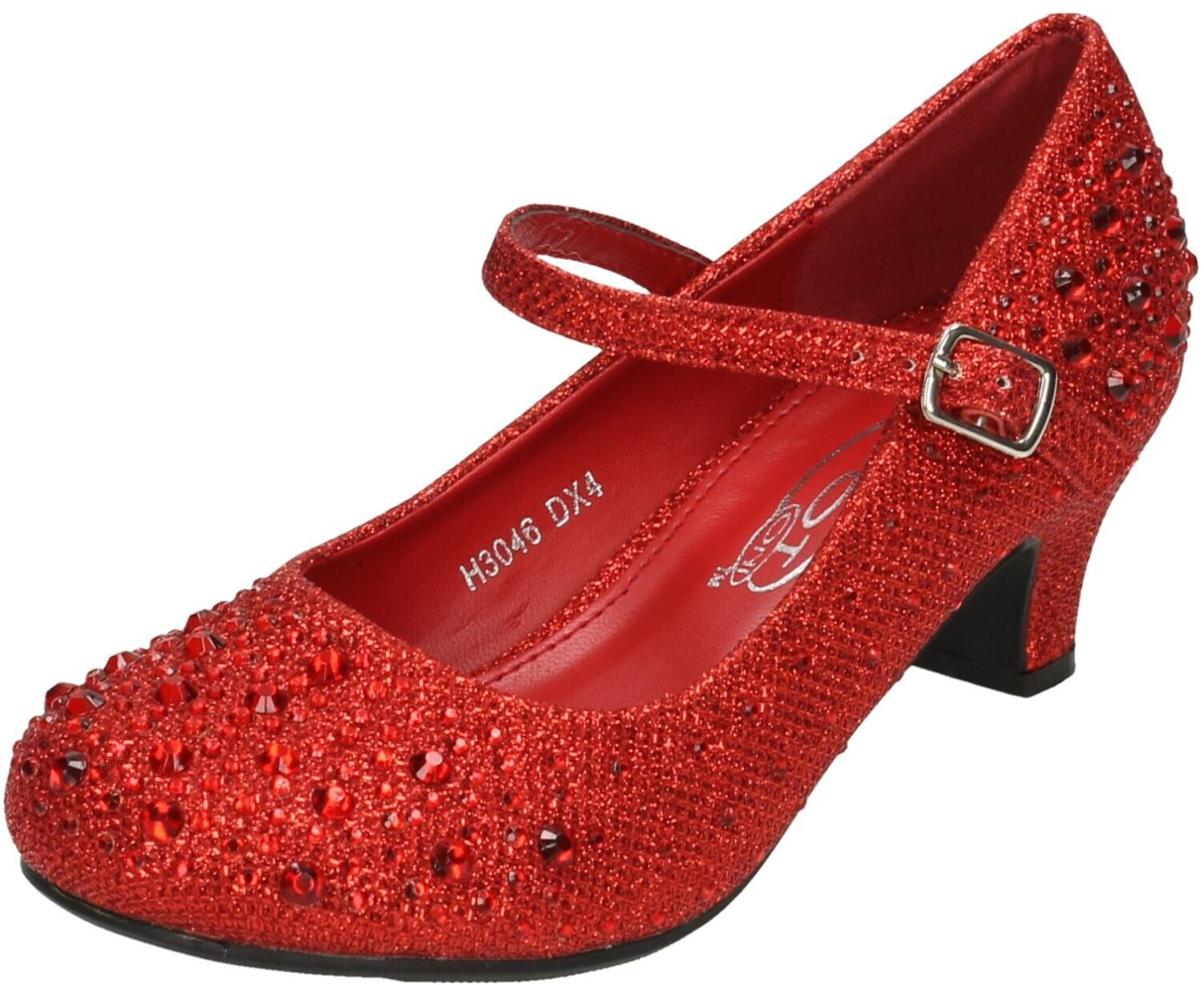 Spot On Fashion Spot On Girls Sparkling Heel Party Shoes