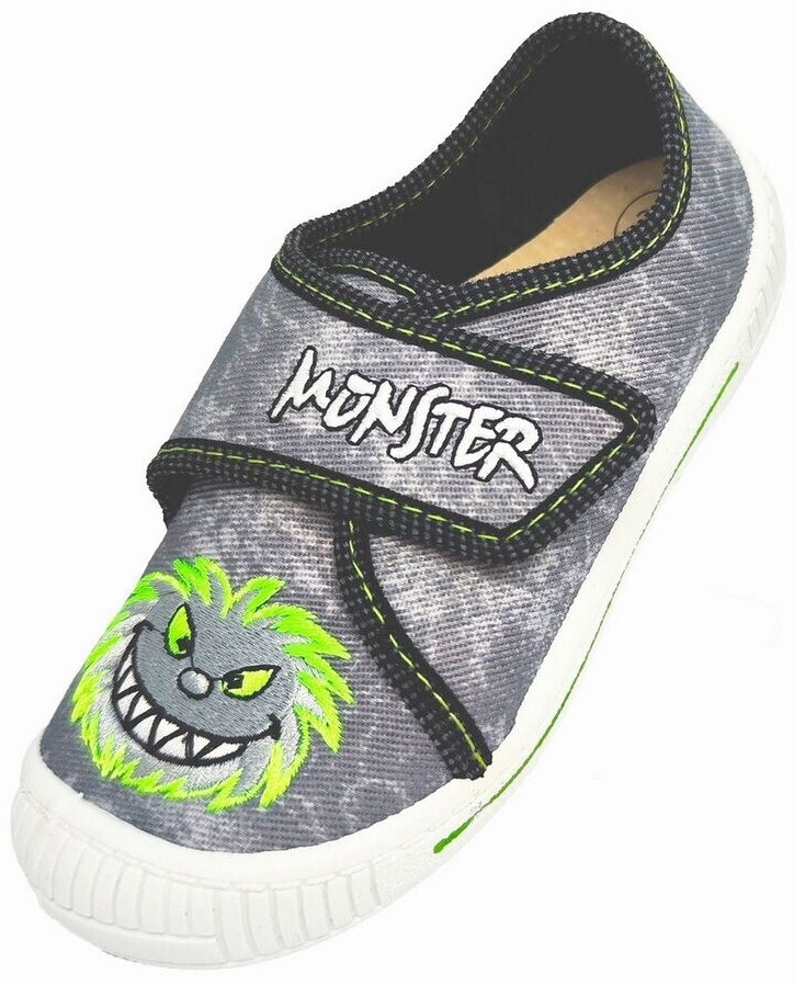 C. H. Beck Boys Monster Slippers grey