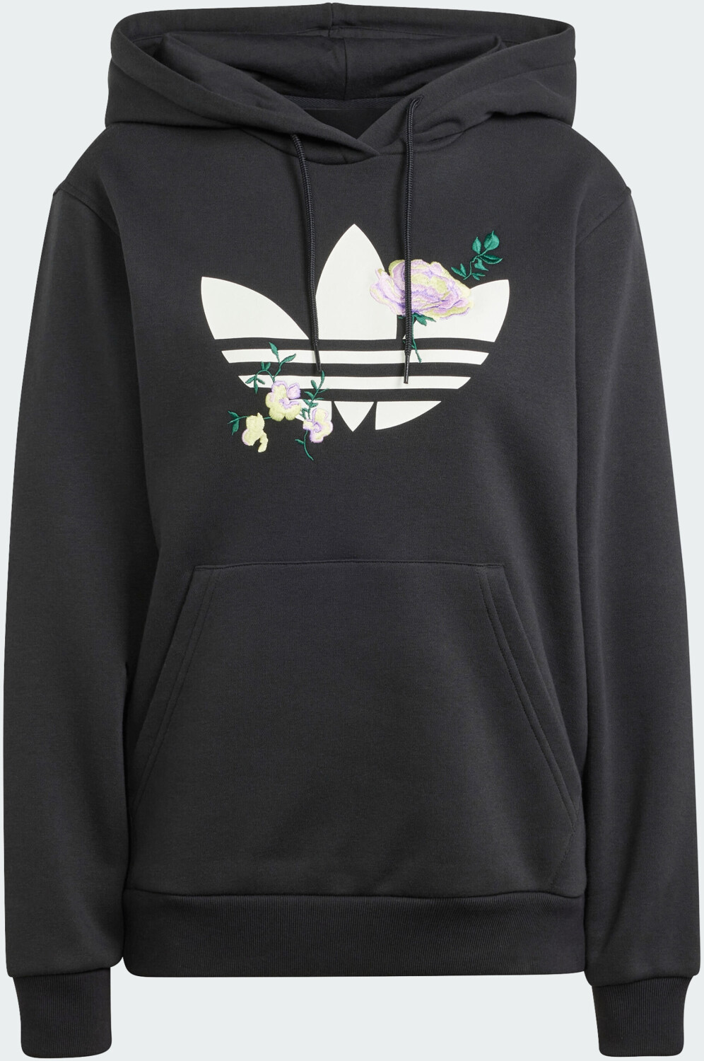 Adidas originals sweatshirt with embroidered small logo black hotsell