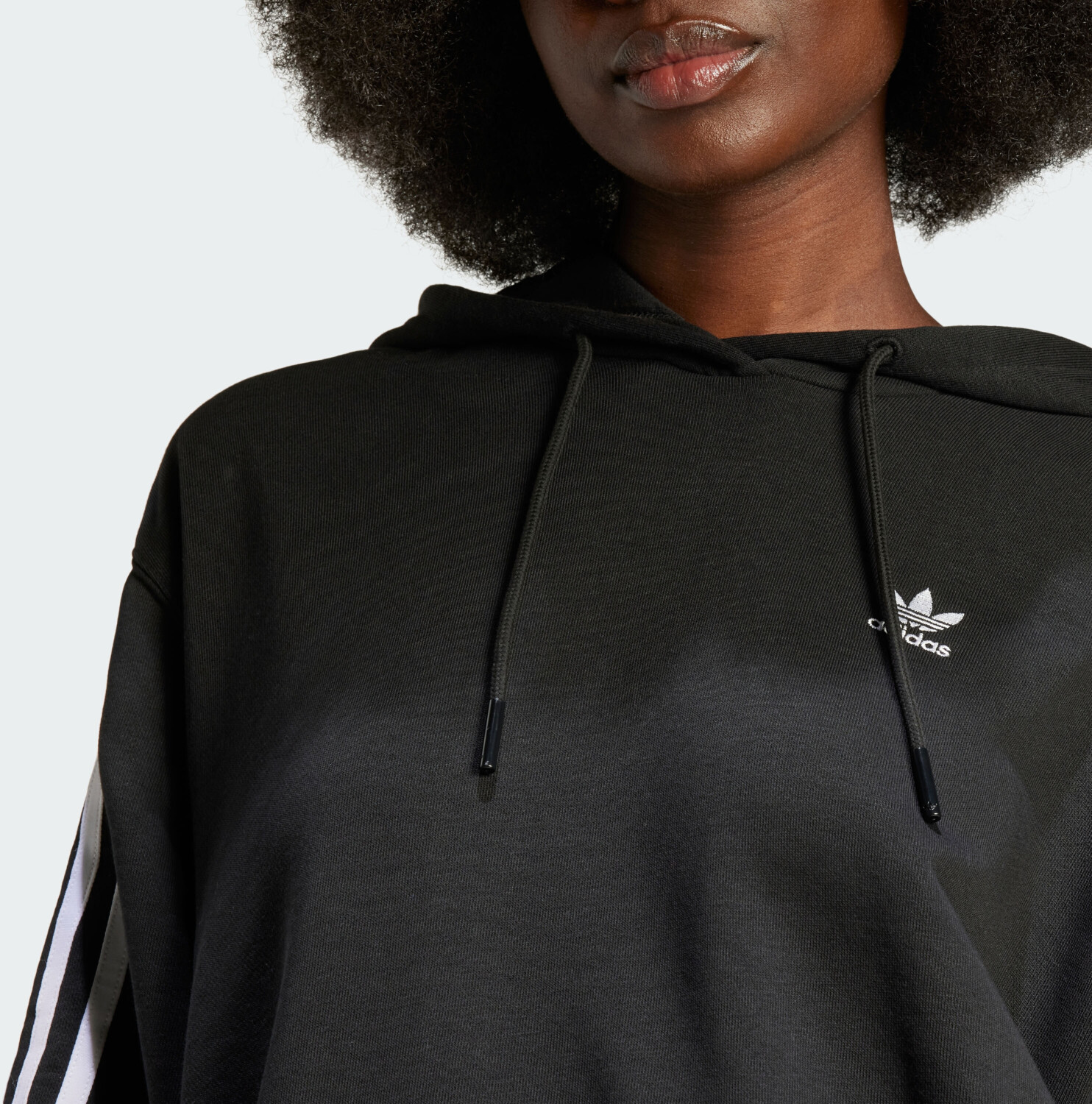 Adidas Adicolor 3-Stripes Oversized Hoodie (IU2418) black