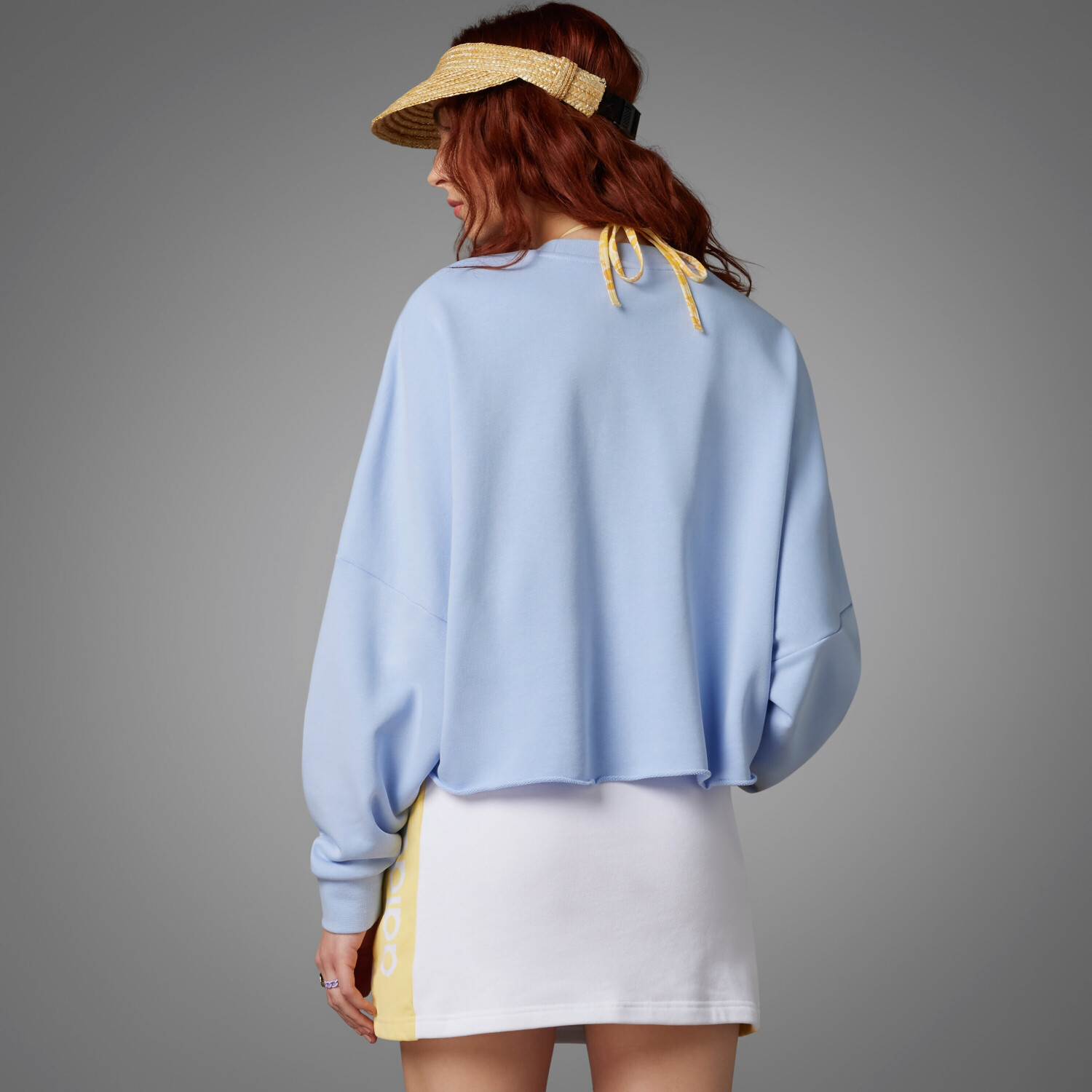 Adidas Island Club Crew Graphic Sweatshirt (IT8160) blue dawn
