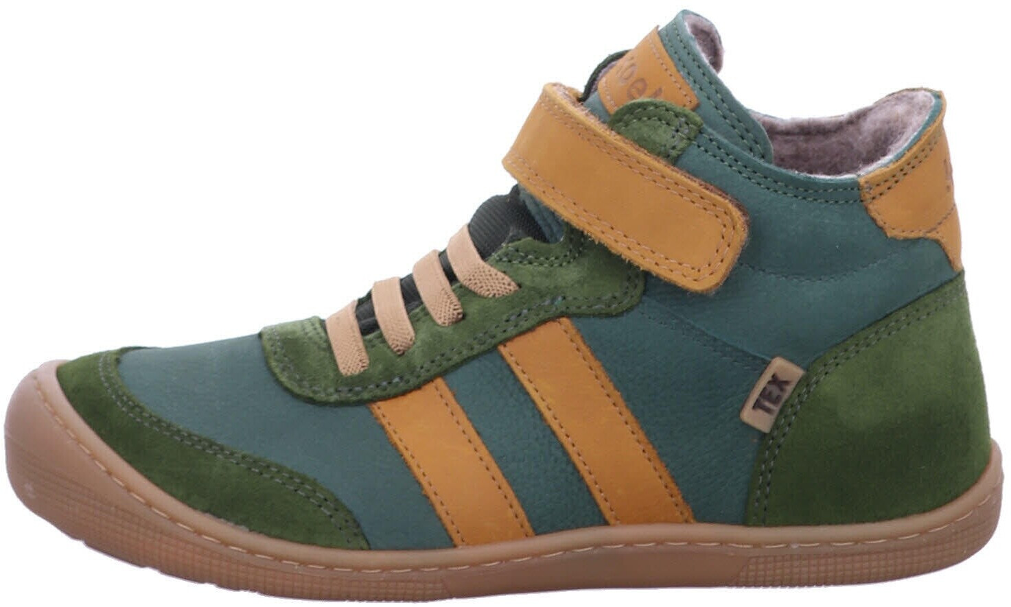 Koel Lined Barefoot Kids Shoes Daniel TEX green