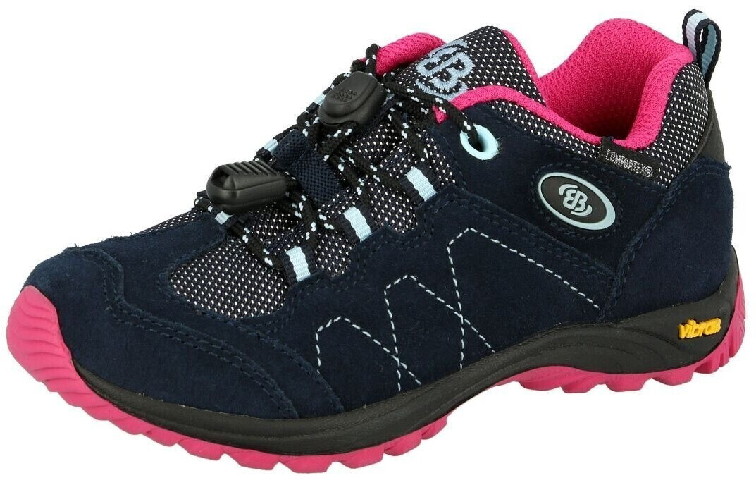 Brütting Bergen Low Girls Trekking Hiking Shoes navy pink blue