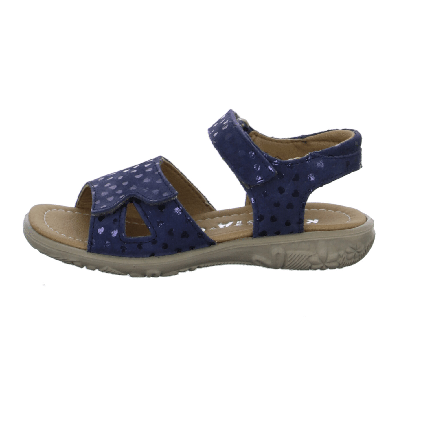 Sandales Enfant RICOSTA Sarah – Avec Pierres Brillantes, Largeur Normale (WMS), Fermeture Velcro, Semelle PU