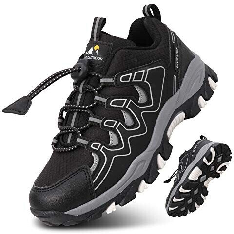 Uovo Boys' waterproof sneakers black
