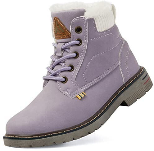 Mishansha Kids winter shoes boys girls warm lined violet