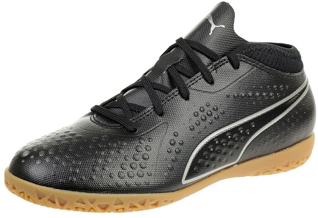 Puma One SYN IT JR HallenfuBballschuhe schwarz silber shocking orange Wo kaufen Verfugbarkeit Preise bei idealo