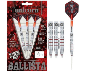 Fléchettes Harrows Pulse 26g - 90% Tungstène - Pointe Acier Et Vols Harrows - Pour Compétition Et Loisir