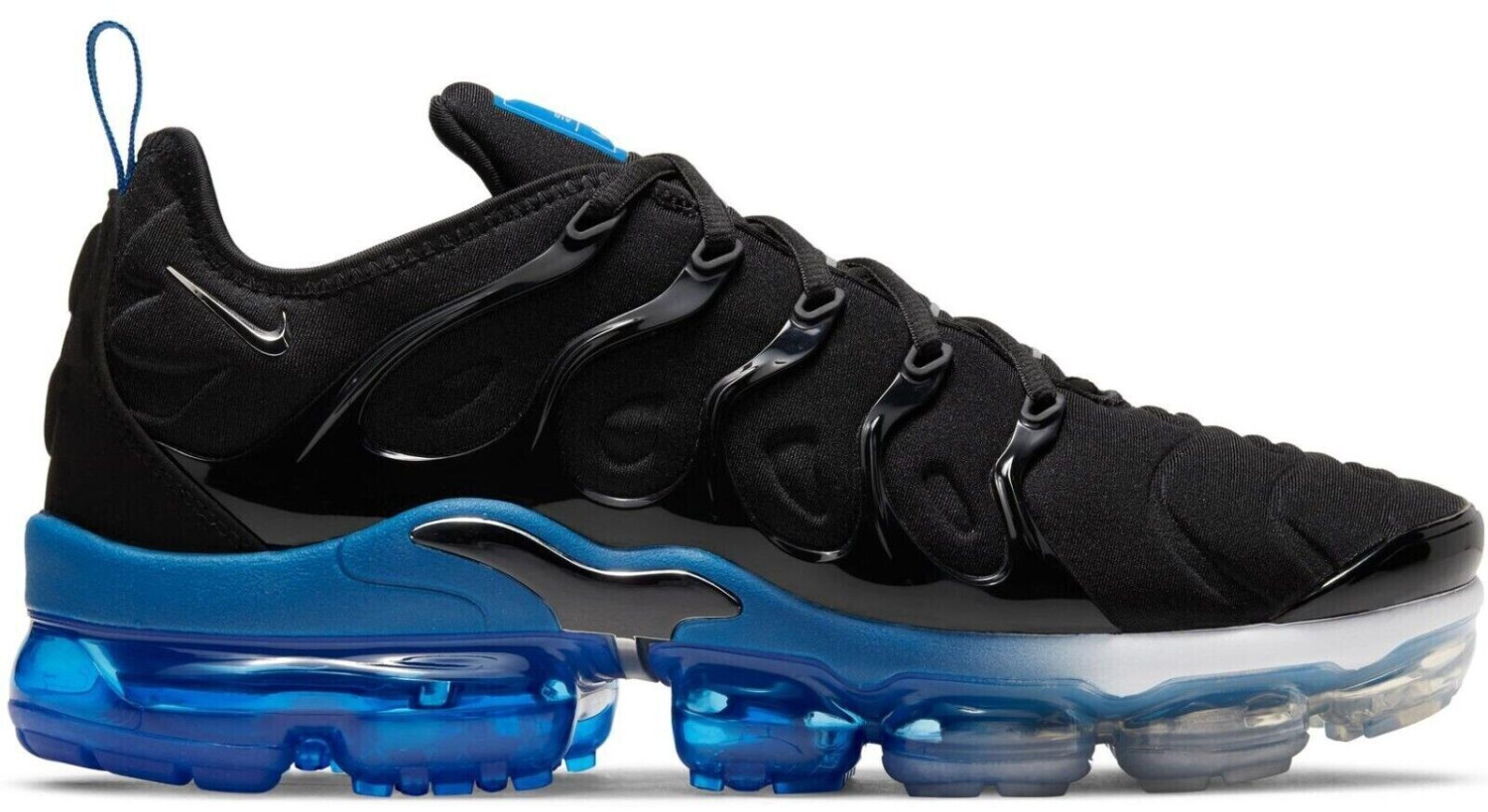 Nike Air VaporMax Plus Men's Black Game Royal White Metallic Silver