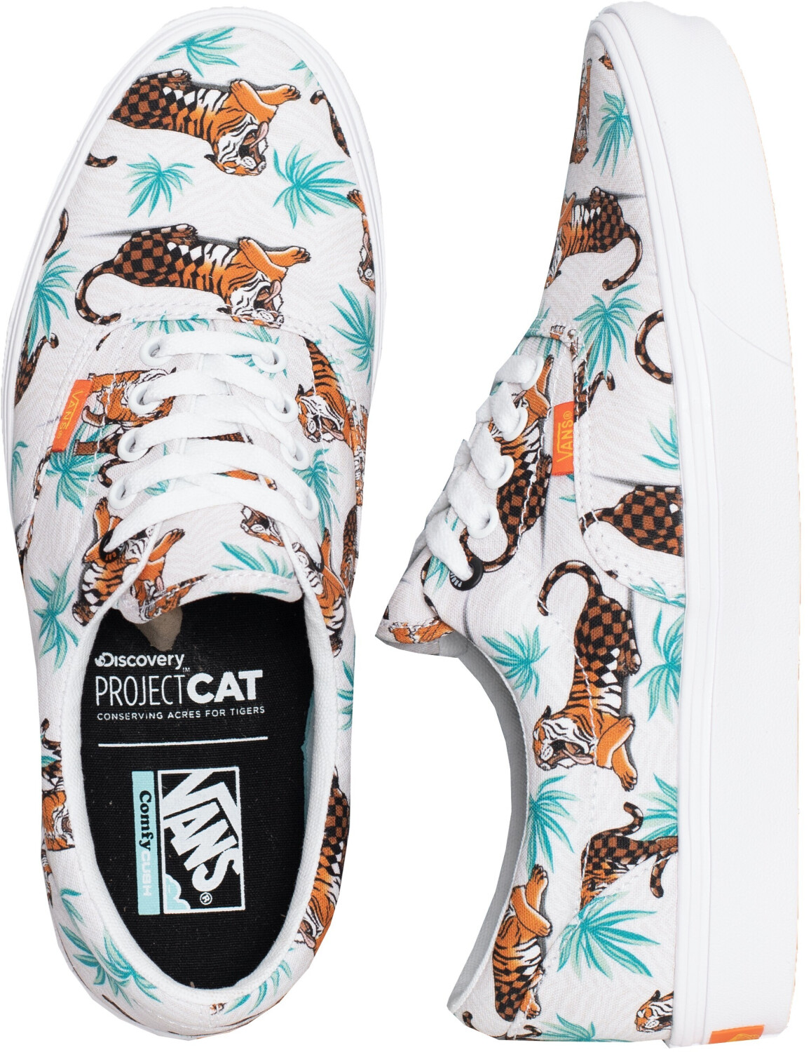 Vans ComfyCush Era Discovery Projectcat Tiger Check Schuhe ab 44 99 Preisvergleich bei idealo
