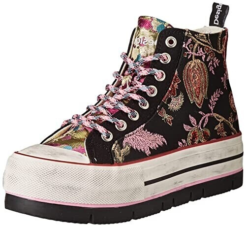 Desigual Shoes Crush Black Sneaker Multicolor