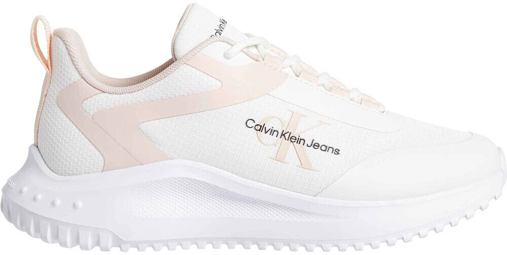 Calvin Klein Eva Runner Lace Mix Trainers beige