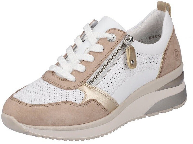 Remonte Dorndorf Sneaker with summer perforation beige white