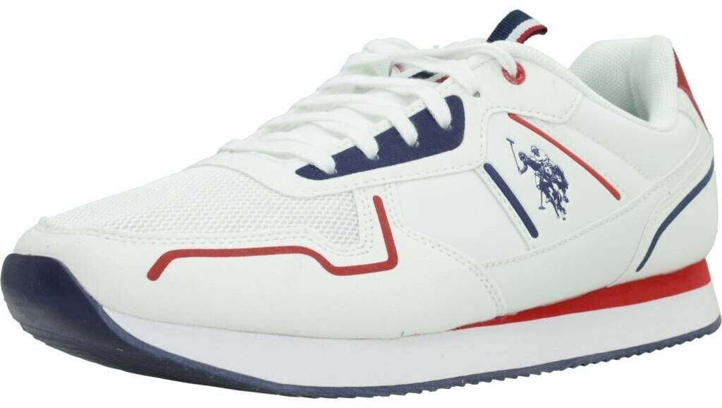 U.S. Polo Assn. Sneaker lace-up sneakers white red
