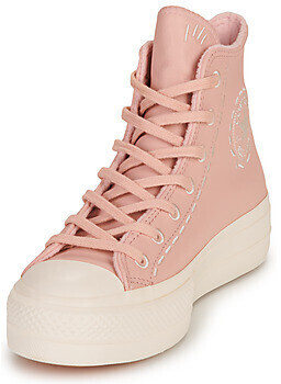 Pink sales leather converse