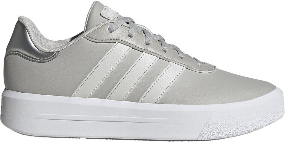 Adidas Sneaker leather look lacing women grey