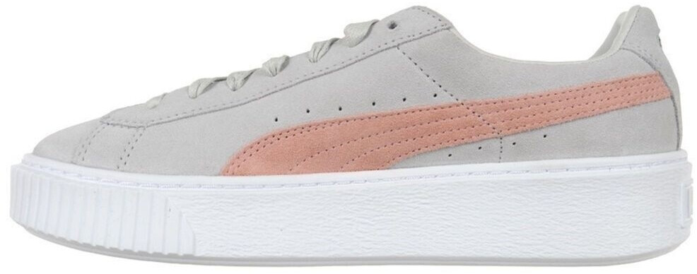 Puma suede platform grau best sale