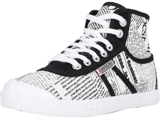 Kawasaki Footwear News paper Sneaker black white