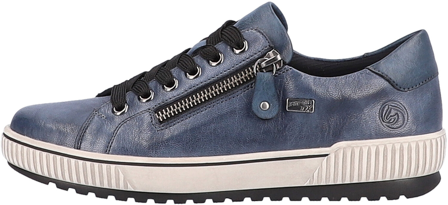 Remonte Dorndorf Sneaker with practical outer zipper blue