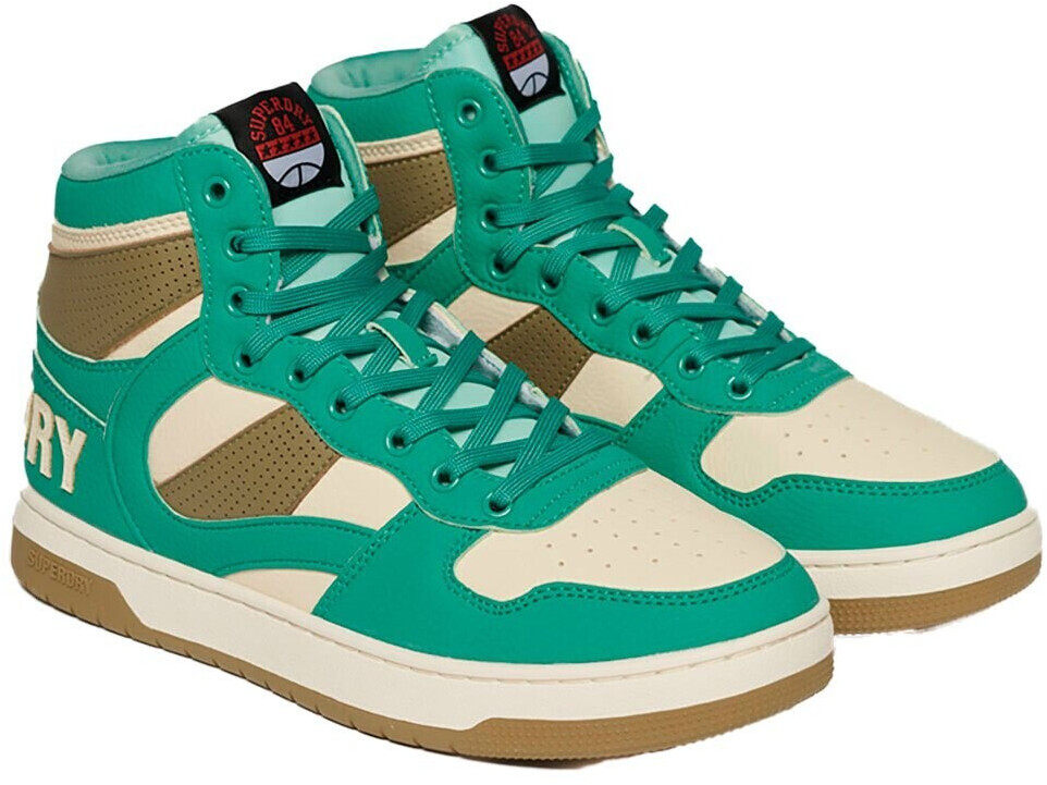 Superdry Vegan Jump High Top Trainers green