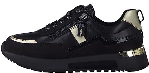 Jana Shoes Women's flat sneakers elegant with laces and zipper width H extra wide black