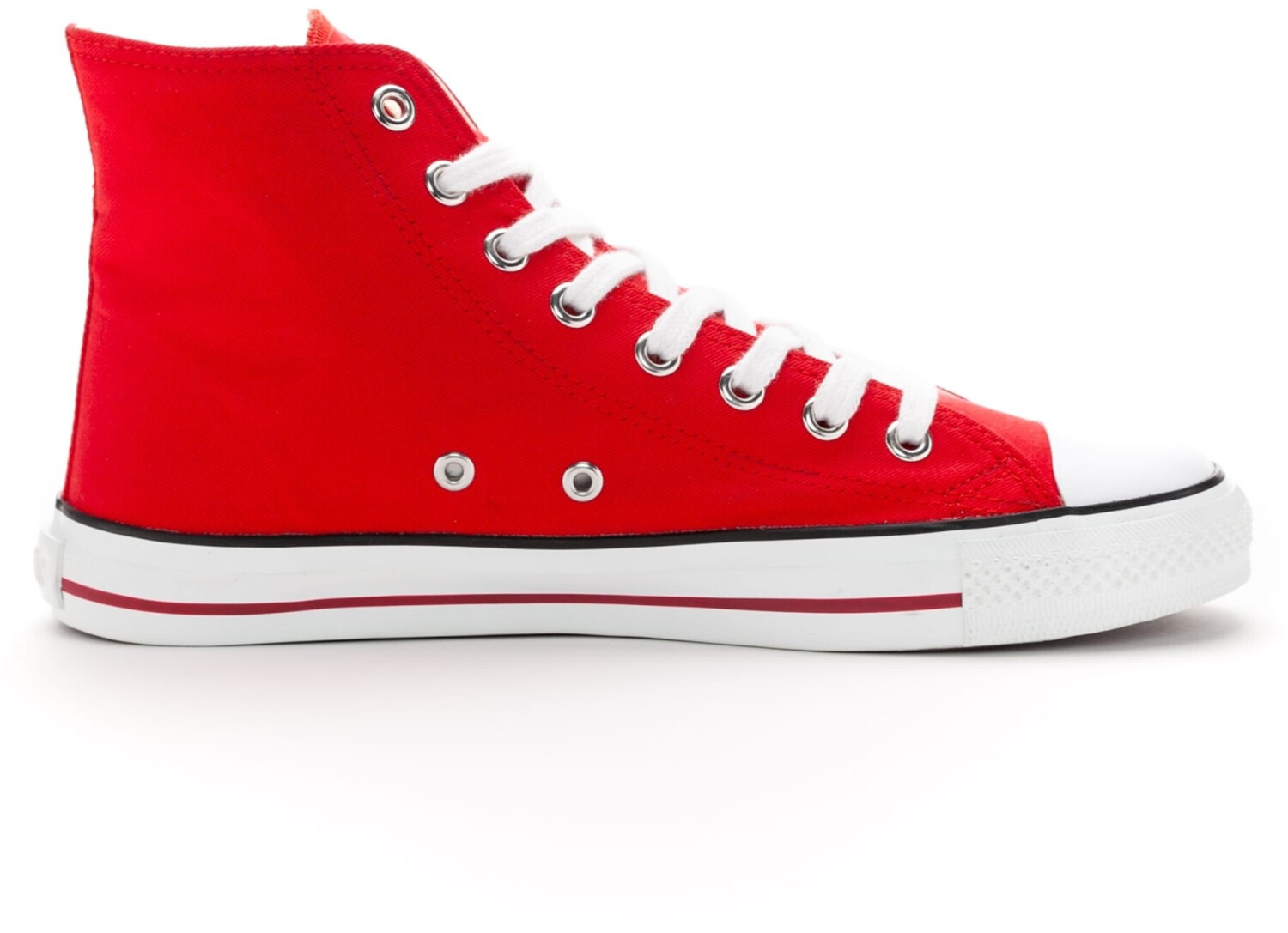 Ethletic White Cap Hi Cut Sneaker cranberry red just white