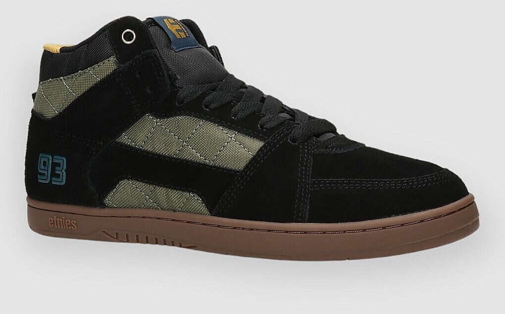Etnies Mc Rap Hi Skate Shoe black green gum