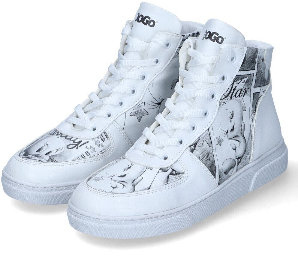 DOGO High Sneaker TWEETY SKETCH white-combi