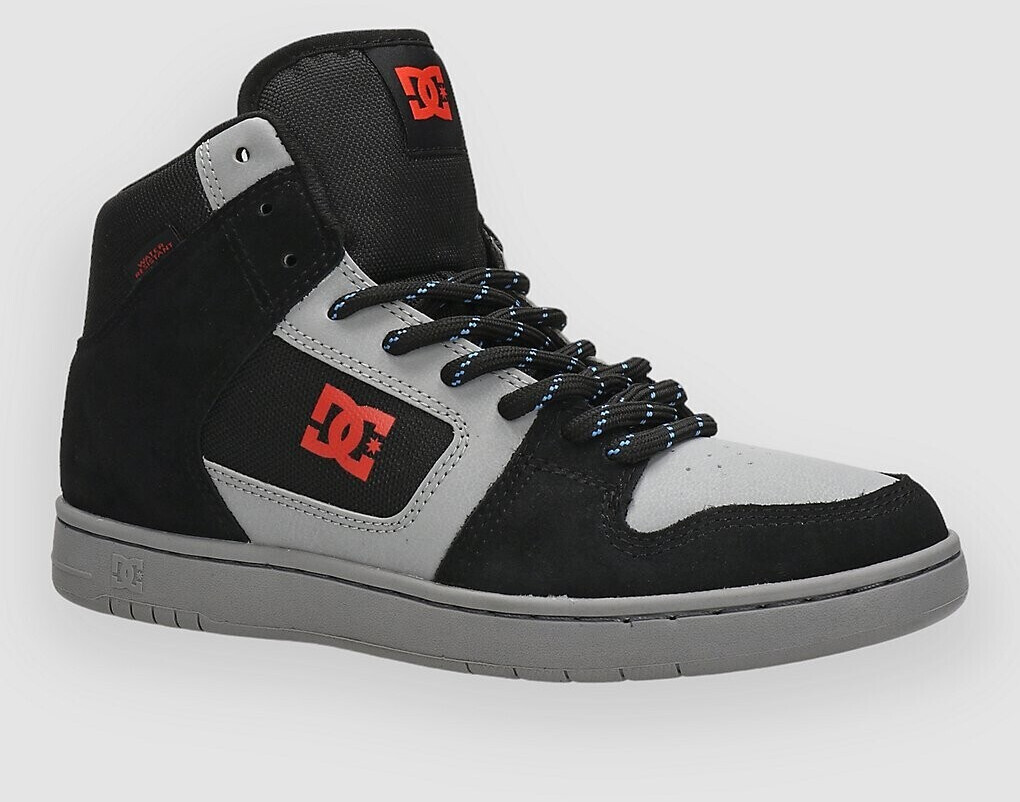 D&C Manteca Hi Wr Skateschuhe black grey red
