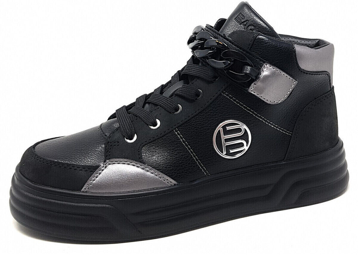 Bagatt Sneaker Nappa Leather black silver
