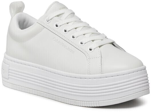 Calvin Klein Sneakers Bold Flatf Low Laceup Lth Lum YW0YW01309 white